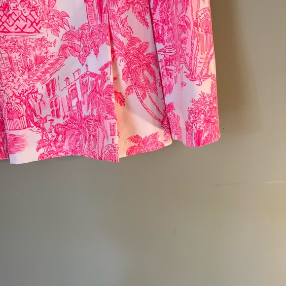2-pieces Lilly Pulitzer Pink and White Ruffle Blouse(szL) and Tennis Skort(sz12) - Picture 12 of 12
